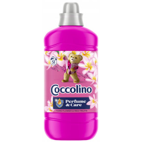 Кондиціонер для білизни Coccolino Perfume&Care Tiare Flowers & Red Fruit з ароматом гарденії та червоних фруктів, 51 прання, 1275 мл